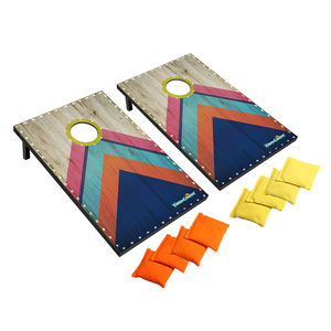 Jeu de Cornhole avec 2 planches en bois et 8 sacs de haricots pour une utilisation en intérieur/extérieur - Product Image 2