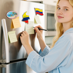 21 ans usine personnalisée colombie carte Palm Coast Motif métal aimants pour réfrigérateur Vivid Tropical Vibe repère <span class=keywords><strong>voyage</strong></span> Souvenir cadeau - Product Image 4