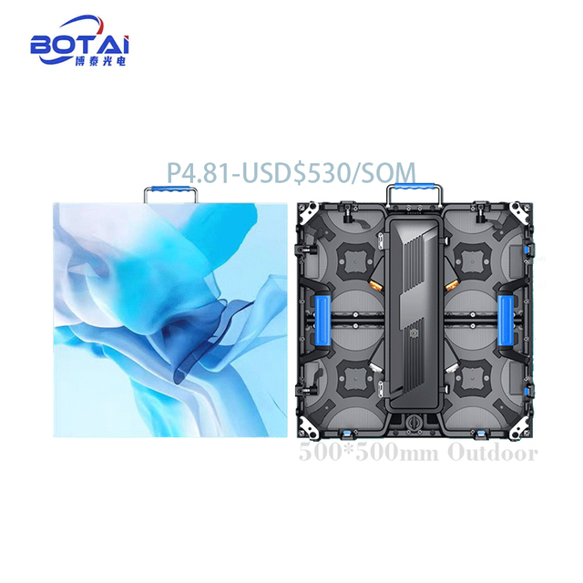 Botai Transparent Led Display Screen P4.8 Outdoor 500X500 Advertising Led Screen Display Panels Led Tv Display Panel