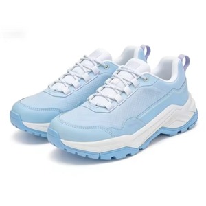 Trendy Color <b>Block</b> Men's Women's Casual Sneakers Comfortable Outdoor Hiking Shoes Lightweight Walking Trekkers - Product Image 1