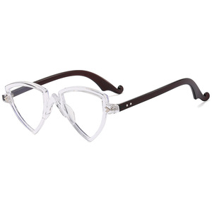 <b>Rainbow</b> Color Triangle Frame Anti Blue <b>Light</b> Glasses Full Rim Unisex Decorative Eyeglasses Frames 2023 - Product Image 4
