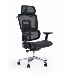 佛山供应商舒适办公椅全网眼旋转高背3D扶手人体工学办公椅