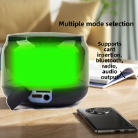 Speaker Mini 5.0 Plastik dengan Perintah Suara Bahasa Inggris, Tahan Air IPX4, Volume Tinggi, Dapat Diisi Ulang untuk Desktop