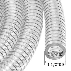 צינור שקוף 6 אינץ' רך, קל משקל, גמיש, תעשייתי, לחץ גבוה, לבאר עמוקה, לגינה, 100 מטר, <span class=keywords><strong>PVC</strong></span> מחוזק בחוטי פלדה - Product Image 2