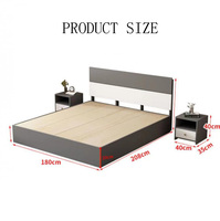 Nouveaux modèles de lits en bois massif modernes, ensemble de meubles de chambre à coucher, lit en bois bon marché, design de lit en bois, lit double, personnalisation