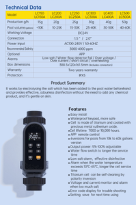 Stepon 26 anni produttore 15g-50g WiFi APP Clorator De <span class=keywords><strong>Sare</strong></span> piscina filtro acqua salata trattamento clorinatore generatore - Product Image 4