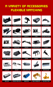 Diskon besar halaman menggunakan roda perayap selip pemuat setir Ce/Epa Euro 5 taman kecil duduk selip Steer Loader - Product Image 2