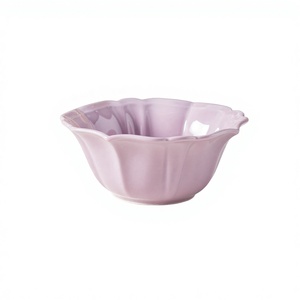 Bol à fleurs en céramique de 6 pouces, couleur unie simple, résistant au micro-ondes, style minimaliste moderne, multi-usages, pour la maison, pour le riz, la soupe - Product Image 1