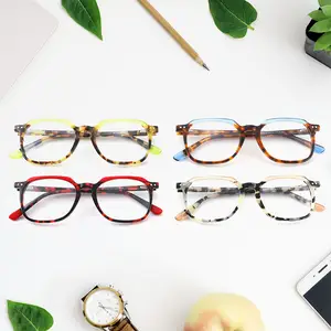 Unique Square Acetate Optical Frames Hand Made Eyewear Eye Glasses Custom OEM Eyeglasses Frames For Men Women