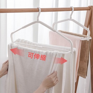 Telescopic <b>Clothes</b> Drying <b>Rack</b> White Retractable Foldable Wall Mounted For Bathroom Wardrobe Clothing Storage - Product Image 2