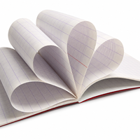 Cahier d'exercices ligné français personnalisé, 96 pages, 210x165mm, reliure agrafée, couverture imprimée en couleur pour étudiants, vente en gros