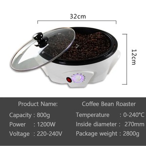 2025 Venta caliente aparato eléctrico para hornear hogar <span class=keywords><strong>pequeño</strong></span> Mini cacahuete tuerca café <span class=keywords><strong>tostador</strong></span> <span class=keywords><strong>de</strong></span> granos - Product Image 4
