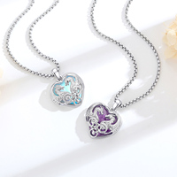 Collier en laiton Merryshine avec pierres précieuses, amulette en forme de cœur, pierre de guérison, dragon celtique pour femme