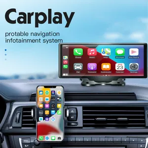 새로운 10.26 "HD 스마트 스크린 Carplay 자동차 Dashcam 2K 1440P 듀얼 렌즈 라디오 오디오 시스템 MP5 플레이어