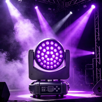 Projecteur LED Wash Zoom Beam 36x10W RGBW 4-en-1 avec contrôle DMX512, tête mobile, vitesse réglable, effet stroboscopique, éclairage de scène