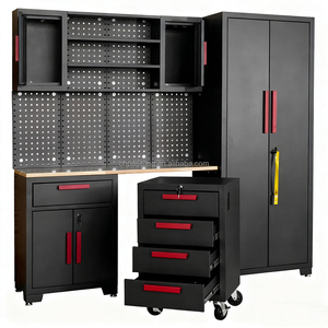 Armoire combinée, établi en acier haute résistance, armoire personnalisable, outils d'atelier robustes, système de rangement de <span class=keywords><strong>garage</strong></span>, OEM - Product Image 2