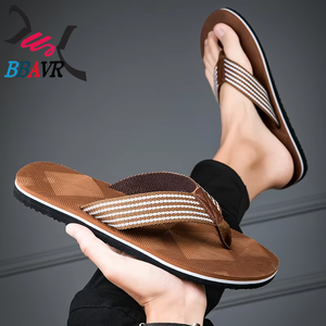 New Low Price Men's Fashion Trend Flip Flops Outdoor Beach <b>Slippers</b> - Product Image 3