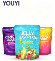 Sacs Mylar personnalisés OEM&ODM refermables, finition mate, 3,5 mil, qualité alimentaire, pochettes verticales avec fermeture éclair et poignée pour le stockage de snacks et aliments pour animaux de compagnie