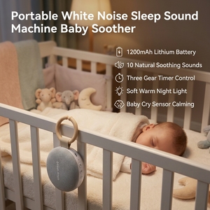 Macchina per Rumore Bianco Personalizzata con 10 Suoni Naturali Non Ripetitivi, Ricaricabile, con Blocco Bambini e Timer Intelligente per il Sonno dei Neonati - Product Image 1