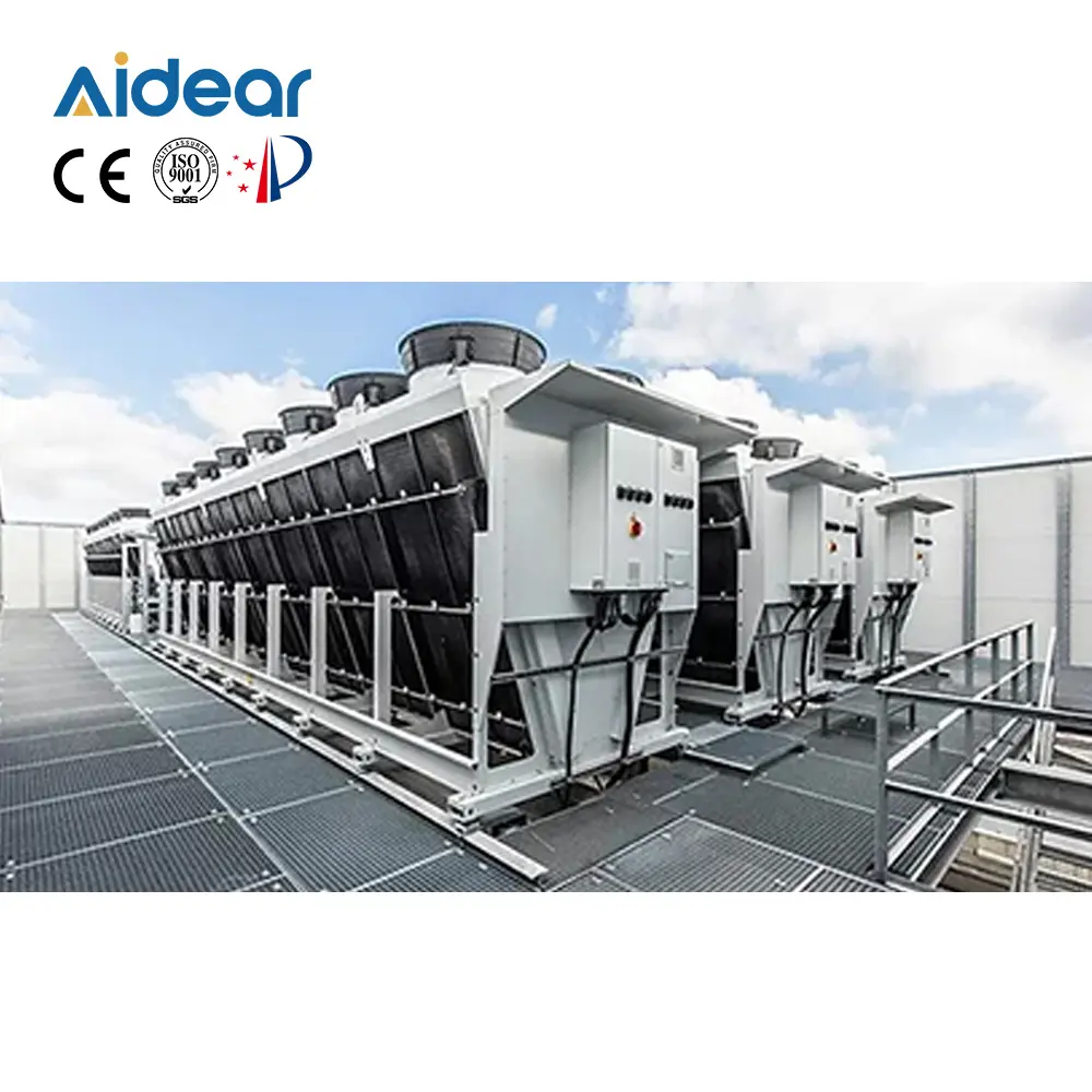 Aidear工業用蒸発冷凍庫コンプレッサー冷蔵室コンデンサーユニット冷凍Vタイプドライクーラー