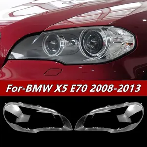 ฝาครอบไฟหน้ารถยนต์สำหรับ E70 2007-2013 โคมไฟหน้า ฝาครอบเลนส์ กระจกใส ชุดตัวโคมไฟ - Product Image 2