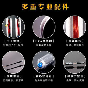 ชุดสายเบ็ดตกปลาสไตล์ไต้หวัน ขนาดเล็ก สีขาว พร้อมสายตะกั่วแบบเร็ว สายเบ็ดตกปลาความแข็งแรงสูง สำหรับอุปกรณ์ตกปลาขนาดใหญ่ - Product Image 4