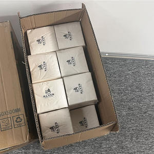 Fsc campione naturale gratuito bianco cibo per cena tovaglioli di carta velina asciugamani con Logo - Product Image 4