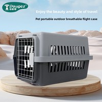 Étuis de transport pour animaux de compagnie personnalisés, en plastique, portables, respirants, légers, écologiques, robustes et durables pour le transport aérien