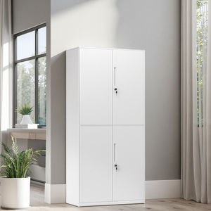 Schwerlast-Aktenschrank mit Schloss Modernes Design Umweltfreundlich für Zuhause & Büro 4-Türiger Gewerbe-Aktenschrank mit Schlüsselschloss - Product Image 5