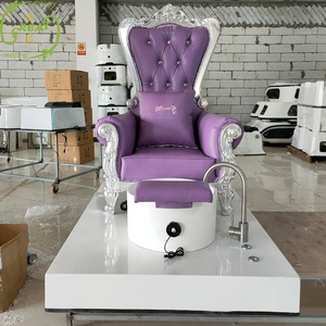 Chaises de <span class=keywords><strong>spa</strong></span> pour les pieds de luxe, style trône royal, couleur <span class=keywords><strong>violette</strong></span>, sans plomberie, chaise royale, chaise de pédicure pour enfants - Product Image 2