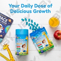 Kindergroeisupplementen Gummies Calcium Magnesium Zink Fruit smaak ODM Fabrikant Aangepaste Verpakking 60 Gummies
