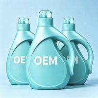 Lessive liquide super concentrée antibactérienne portable à marque privée, parfum jasmin, pour vêtements, 100 lavages