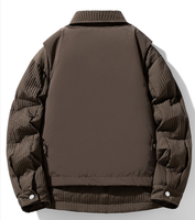 Manteau d'hiver convertible 3-en-1 personnalisé pour hommes vêtements de randonnée en plein air avec gilet détachable et veste bouffante chauffante à bulles
