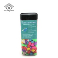 Mini-pierres décoratives multicolores en gros (rouge, bleu, vert, noir) pour aquarium et réservoir de poissons – Gravier de couleurs mélangées