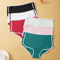 Culottes Sportives en Coton pour Femmes avec Bordures Contrastantes – Vente en Gros Usine – Sous-vêtements Respirants pour Dames – Lingerie Féminine Personnalisable avec Logo