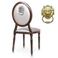 Chaise ronde empilable en aluminium pour mariage, hôtel, restaurant, salle à manger - Design moderne, mobilier commercial