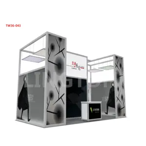 (11) Новый современный портативный модульный завод прямая продажа 10x10 стандартный стенд выставочный стенд