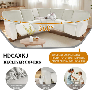 <span class=keywords><strong>Housse</strong></span> de canapé en velours extensible blanc imperméable de haute qualité, <span class=keywords><strong>prix</strong></span> de gros pour la décoration intérieure, incluse fauteuil inclinable - Product Image 5