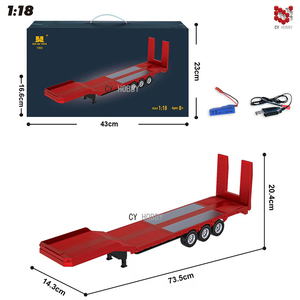 Huina 1502 RC kim loại Trailer Mô Hình 1/18 nền tảng Trailer bán 770S điều khiển từ xa máy kéo xe tải RC xe ô tô Xe mô hình xe tải đồ chơi - Product Image 5