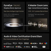 Projecteur XGIMI X50 Ultra 4K Android 13 avec zoom optique 2X sans perte, installation flexible de niveau professionnel, 6000 lumens ISO