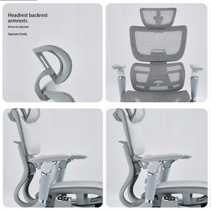 Silla de <span class=keywords><strong>oficina</strong></span> ergonómica, sillón reclinable de tela de malla completa con reposacabezas ajustable y función giratoria, la silla de <span class=keywords><strong>oficina</strong></span> moderna más barata - Product Image 6