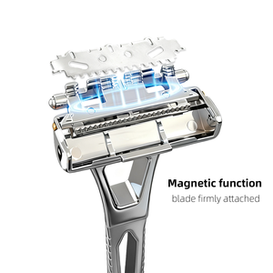 Kit de Afeitado Profesional SPOLO Advanced Max Safety Razor con 4 Cuchillas de Doble Filo para Hombres, Afeitadora para el Cuidado Personal, Impresión de Logotipo Gratuita, OEM - Product Image 2