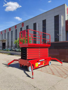 Yeni enerji hava çalışma platformları, çin'de üretilen yüksek performanslı 8 metrelik elektrikli makaslı asansörler, makaslı kaldırma - Product Image 5