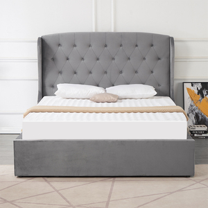 Cama Tapizada de Lujo con Almacenamiento, Diseño Italiano Moderno para Muebles de Hogar - Product Image 6