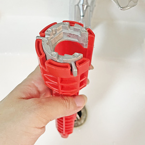 Clé multifonctionnelle 8-en-1 pour salle de bain, clé pour lavabo, clé à vis réglable, clé pour robinet et tuyau, outil d'installation - Product Image 4
