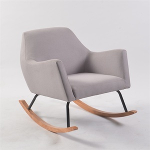 เก้าอี้เลานจ์ผ้าสีเทาทันสมัยสำหรับพักผ่อนเก้าอี้เลานจ์สำหรับผู้ชาย - Product Image 1