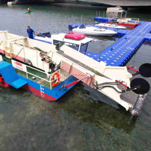 Totalmente automático alta eficiência planta aquática colheita navio superfície água lixo remoção fácil de operar - Product Image 1