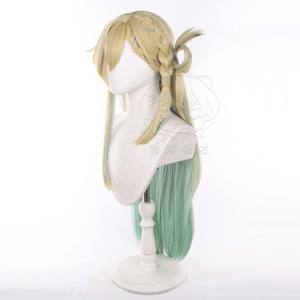 Perruque longue dégradée verte blonde LYNAE pour femmes, idéale pour les jeux de fête d'Halloween Wuthering Waves GAHC-067 - Product Image 2