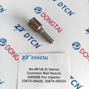 NO.591(6-3)TOPDIESEL Buse à rampe commune G4S008 pour 23670- 09430 23670-0E020 - Product Image 3