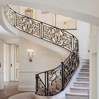 Rampe et escalier en fer forgé modernes, accessoire de maison très vendu, facile à installer